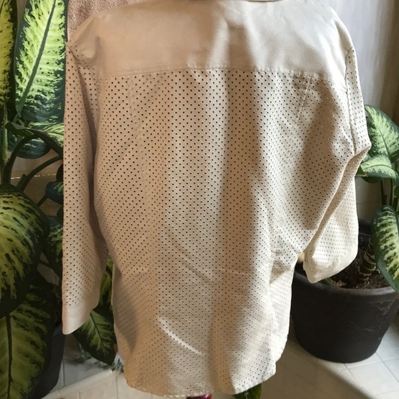 Jordan Blue Label Cream Western Influenced Top - Picture 5 of 7